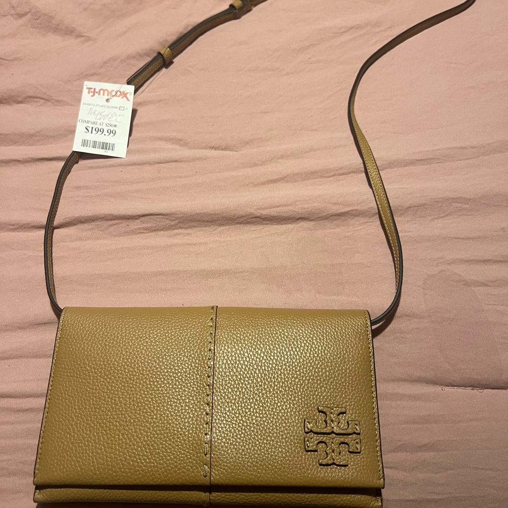 Tory Burch Tan Clutch